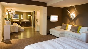 Comfortzimmer deluxe mit offenes Badezimmer