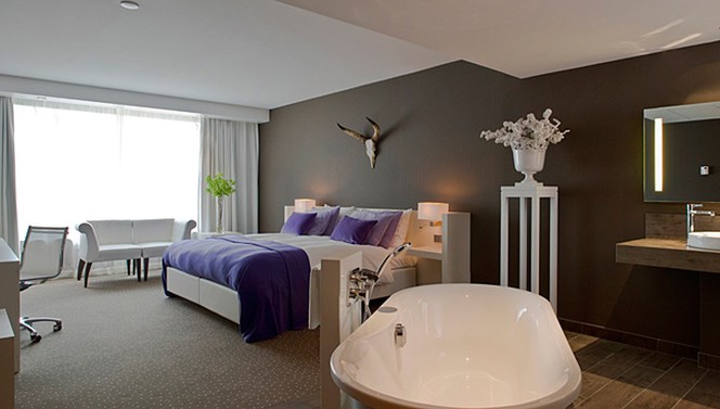 Comfortkamer met bad en douche Van der Valk hotel Apeldoorn - de Cantharel